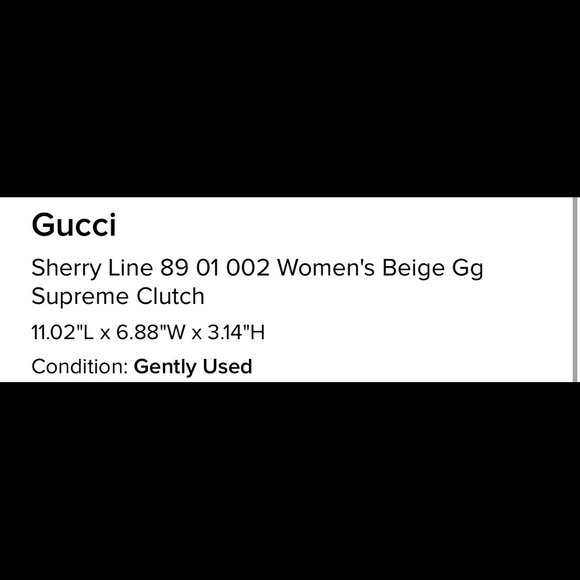 ***SALE*** Authentic Gucci Supreme Clutch - Picture 12 of 13